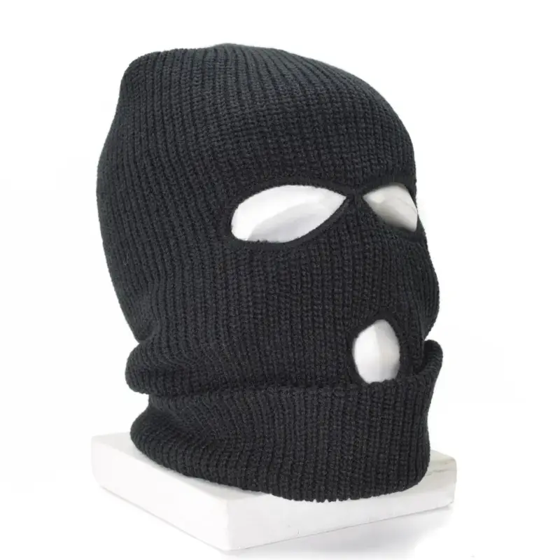 Marka MIL-TEC BALACLAVA 3 Otwory Thinsulate ™ Black Face Mask Mask Wyprzedaż