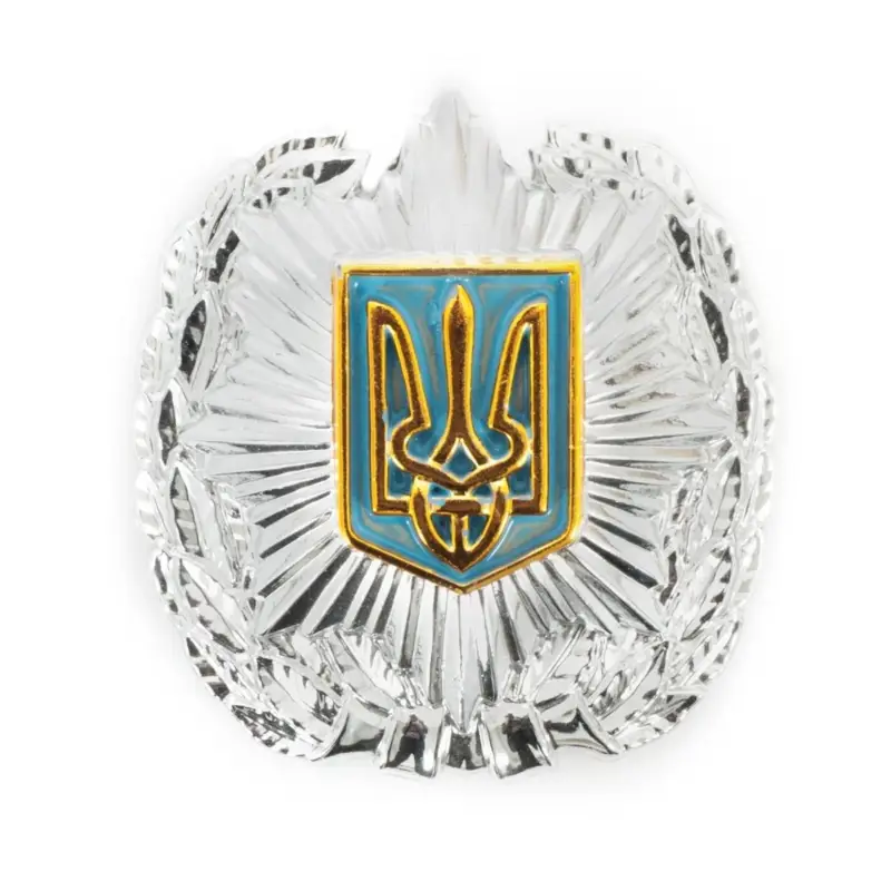 Oferta czasowa Prawdziwy ukraińskie siły policyjne hat insignia Ukraina policjantka oficer Cap Badge
