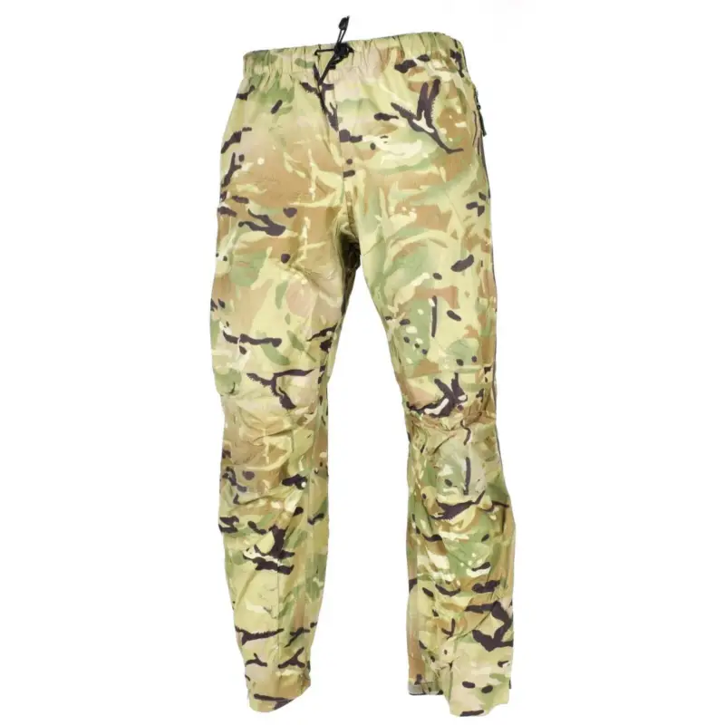 Oryginalny brytyjska armia wojskowa MTP Camo deszczowe spodnie wodoodporne Goretex Bestseller
