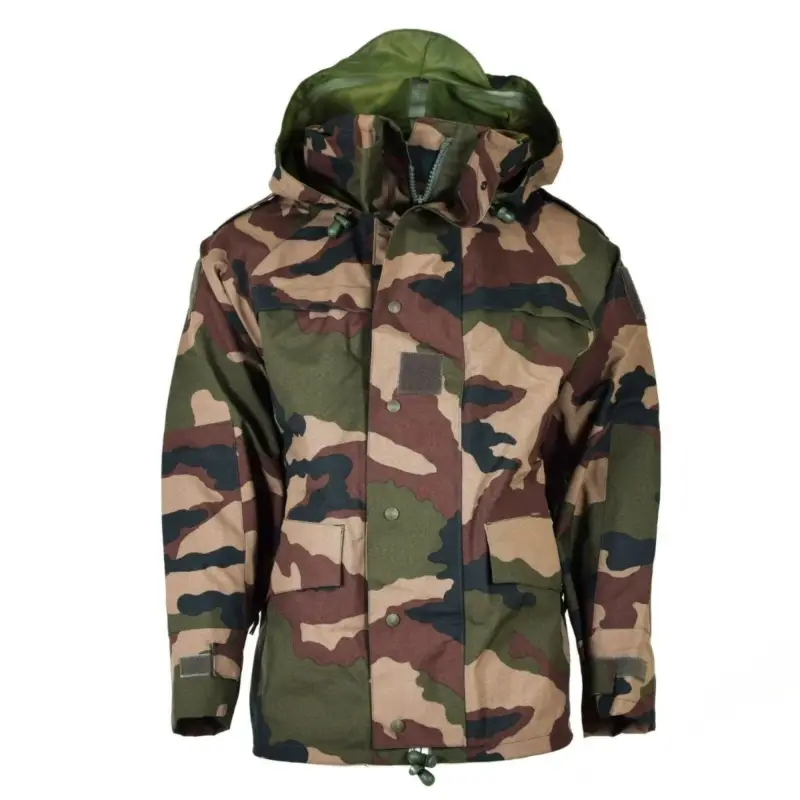 Oryginalny wodoodporna armia armii francuskiej CCE CAMO z kapturem deszczowy parka nowa Oferta czasowa