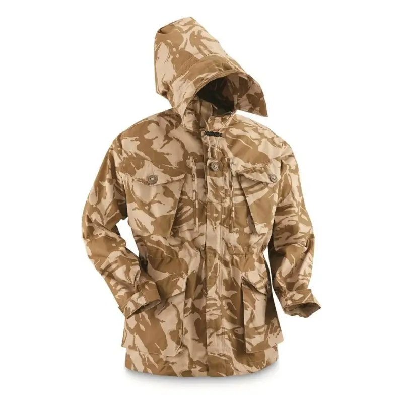 Cena promocyjna Oryginalna brytyjska armia wojskowa Pustynna Kurtka Parkana Smock Windproof Nowy