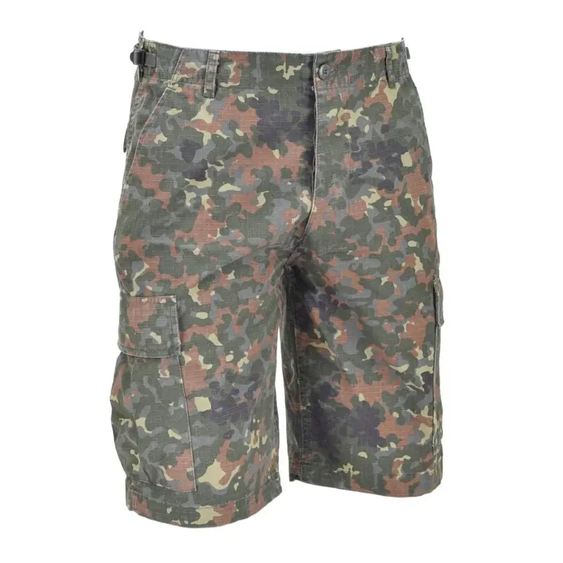 Marka MIL-TEC w stylu wojskowym Stanów Zjednoczonych wstępnie prania Flecklecktarn Camo Ripstop Field Field Shorts Szybka wysyłka