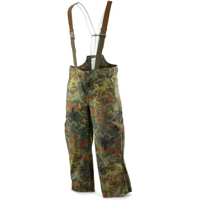 Ekspresowa dostawa Oryginalne spodnie armii niemieckiej Goretex BIB N BRACE FLCKTARN PANTY Ogólny deszcz