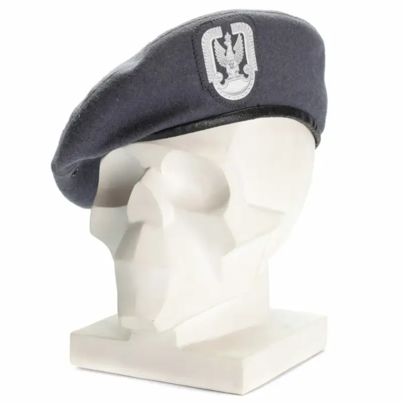 Prawdziwy polski armia wojskowa Paratrooper Beret Gray Polish Air Forces Nowe Premium