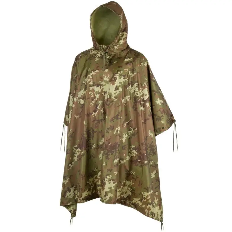 Taniej Marka MIL-TEC Vegetato Camo Wojskowy styl Poncho Waterproof Ripstop Lightweight