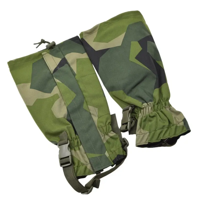 Dodaj do koszyka Tacgear Gaiters Wodoodporny szwedzka armia M90 Splinter Camo metalowe haczyki o jeden rozmiar