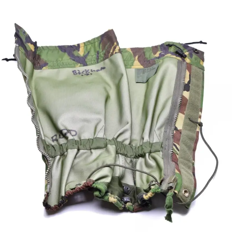 Tani Oryginalne armia brytyjska DPM Camouflage Gaiters Waterproof rozmiar standarowania