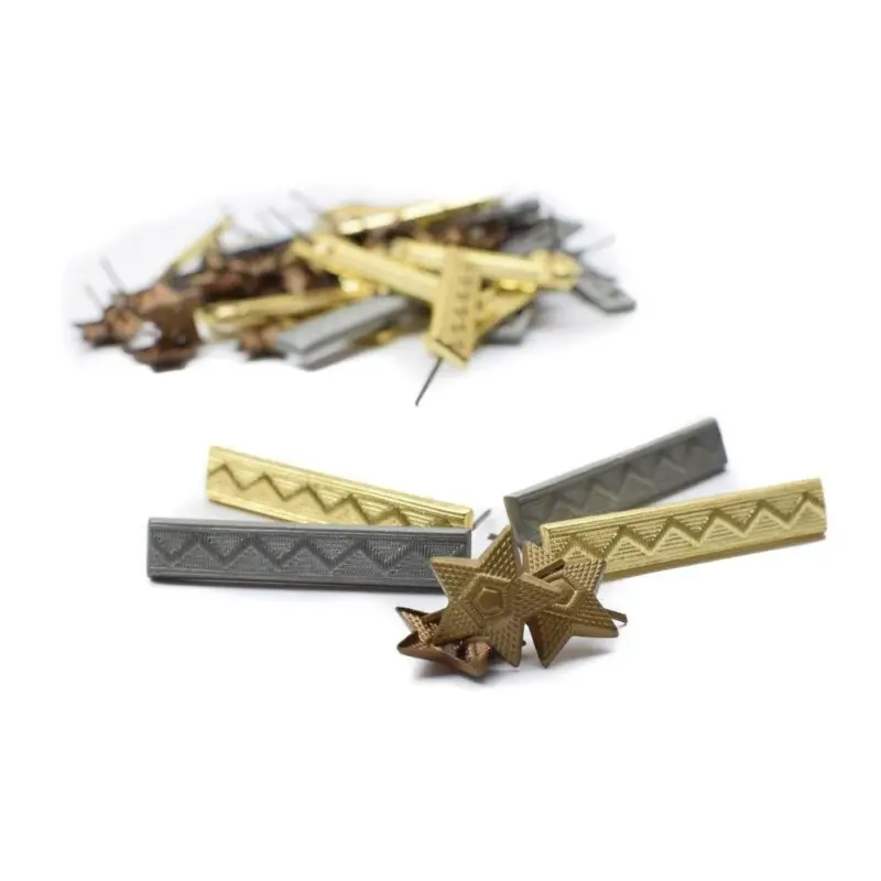 Sprawdź teraz 40x czeskie odznaki armii Zestaw Stripes Cockade Star Epaulety ranking insignia Pins Lot