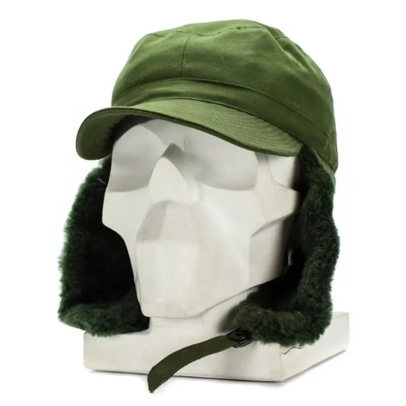 Oryginalny szwedzki szwedzka armia wojskowa Winter Green M59 Combat Field Cap Hat Dodaj do koszyka