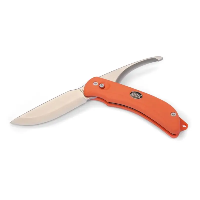Hit sprzedaży Eka Szwedzki rybak noża g3 gut hook 59 HRC stalowy ostrz Orange Proflex