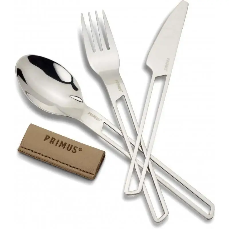Ograniczona ilość Primus Conffire Cutlery Ustaw lekkie przybory turystyczne stali nierdzewnej