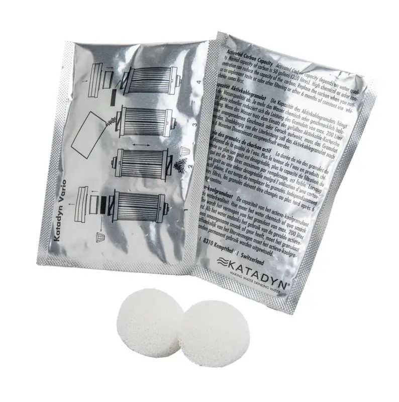 Katadyn Vario Filtring Water Element Element Waxed Wail Conten Wound Packs 2 opakowania Wyprzedaż