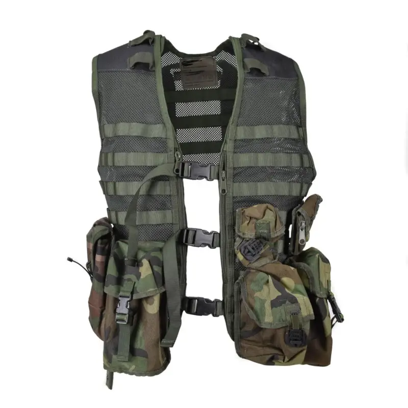 Nowy Prawdziwy holenderski wojskowy kamizelka oliwek 6pcs modułowe laski Molle