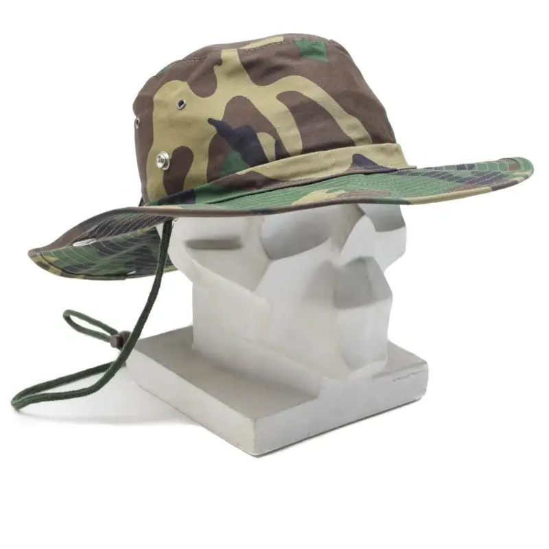 Marka MFH Wojskowa kapelusz w stylu Bush Summer Panama Dżungla Cap Cap Woodland NOWOŚĆ Cena promocyjna