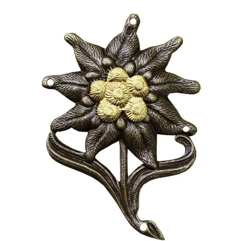 Wysoka jakość Oryginalny niemiecka armia oddziałów górskich oddziałów insygnia cape cockade edelweiss