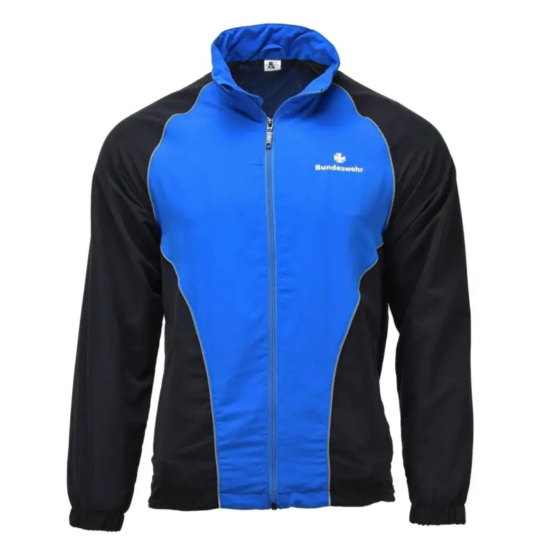 Bezpieczne zakupy Oryginalne niemieckie wojskowe kurtki dresowe koszule sportowe Blue Black