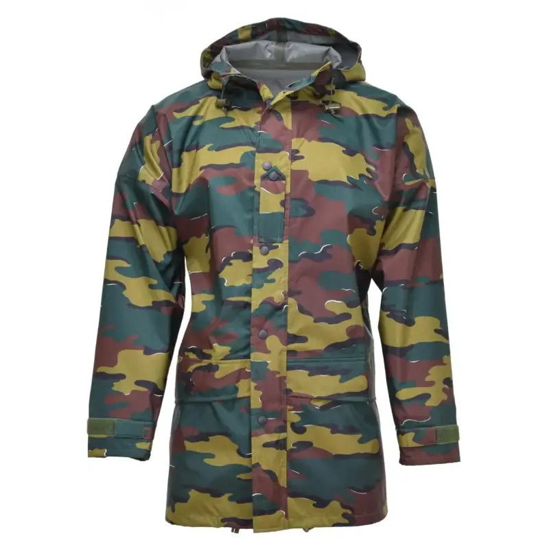 Ekspresowa dostawa Oryginalna belgijska armia wodoodporna Goretex Seyntex Jacket Jigsaw z kapturem parka nowa