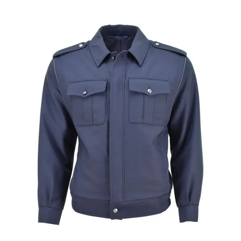Oryginalny czeski armia niebieska Blouson Silver Buttons Casual Military Bluzja Bluzka Nowa Tani
