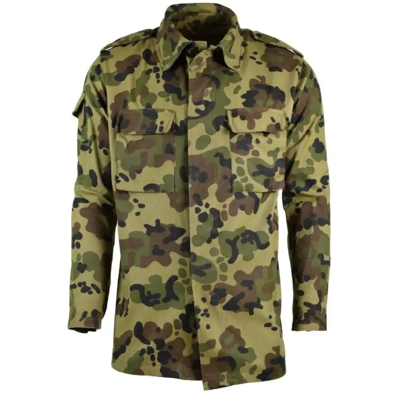 Ostatnie sztuki Oryginalna rumuńska kurtka polowa wojskowa BDU M93 Camo liść walka wojskowa