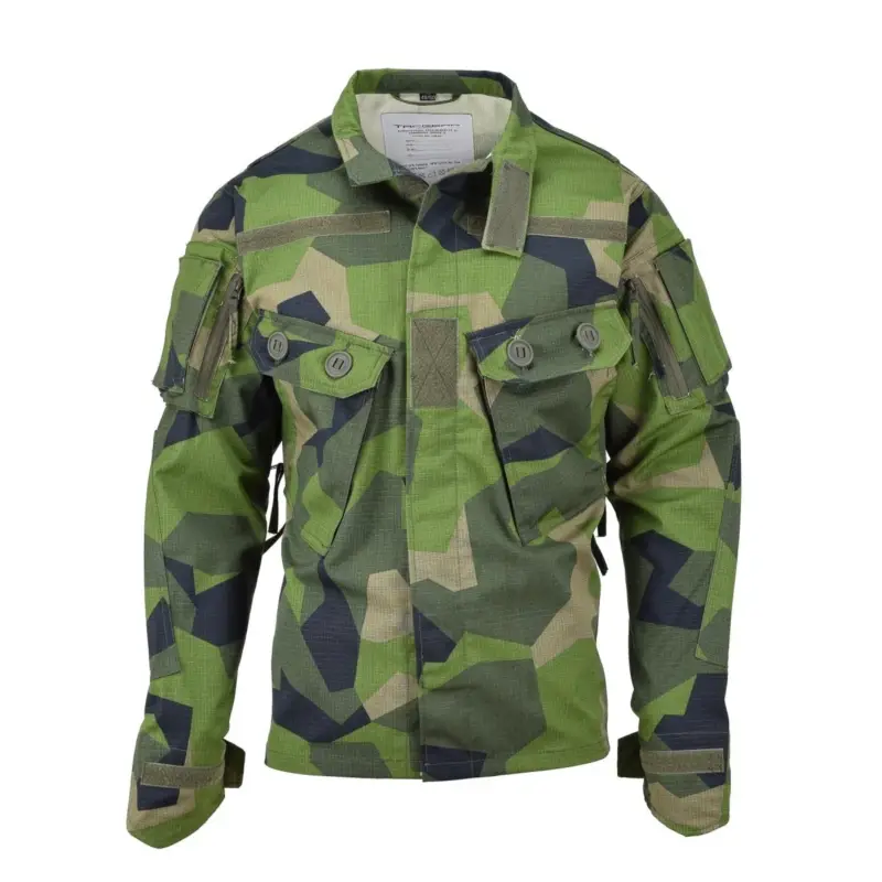 TACGEAR Marka szwedzka kurtka polowa komandosów w stylu militarnym Splinter Camo Wyjątkowa oferta