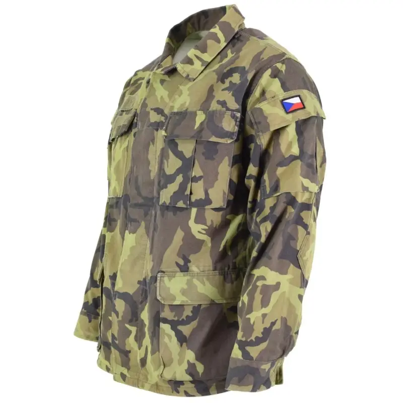 Tylko do końca tygodnia Oryginalny czeski oddziałów armii kurtka polowa liść camo wzór parki wojskowej nadwyżki wojskowej