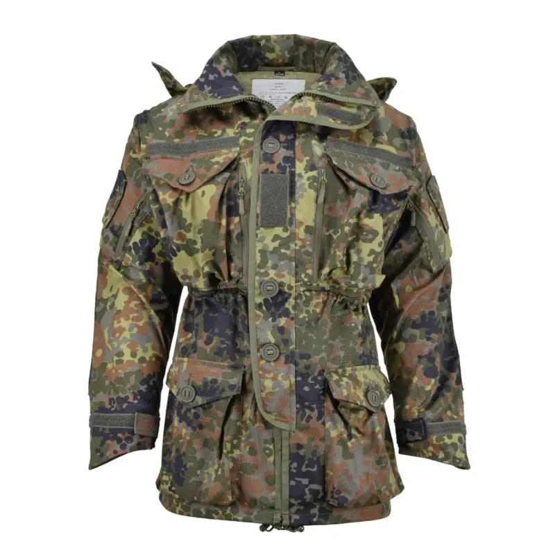 Ograniczona ilość Marka tacgear niemiecka wojskowa kurtka smock commando flecktran ykk zamek błyskawiczny