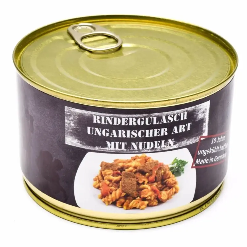 Wysoka jakość Awaryjna armia przetrwania żywność w puszce węgierskiej wołowiny Goulash 400G CAN