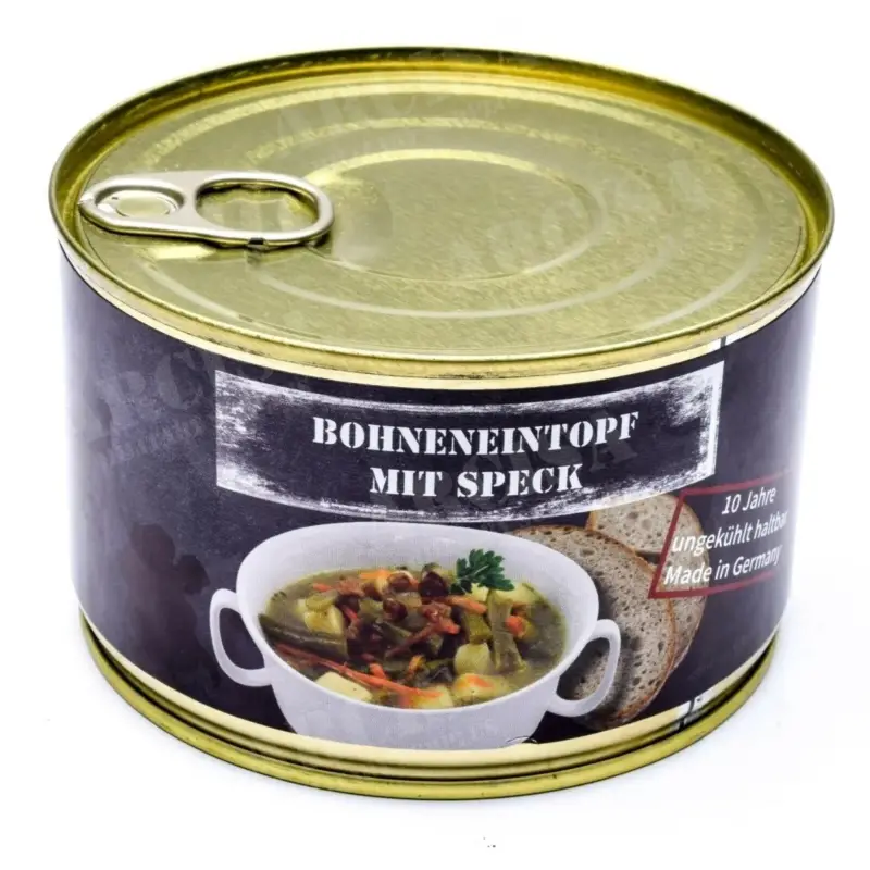 Premium Ratowanie armii przetrwania żywność z fasolą w puszce z boczkiem 400G puszka
