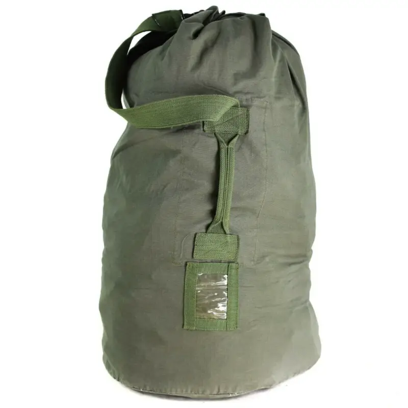 Darmowy zwrot Oryginalna holenderska wojskowa torba Duffel 100 Liliters Ripstop Sack Płótno Zestaw Olive