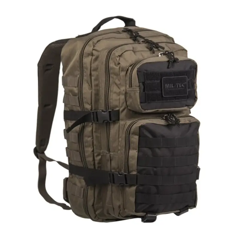 Mil-Tec USA Ranger Trekking Plecak duży kemping daypak oliwki czarny Premium