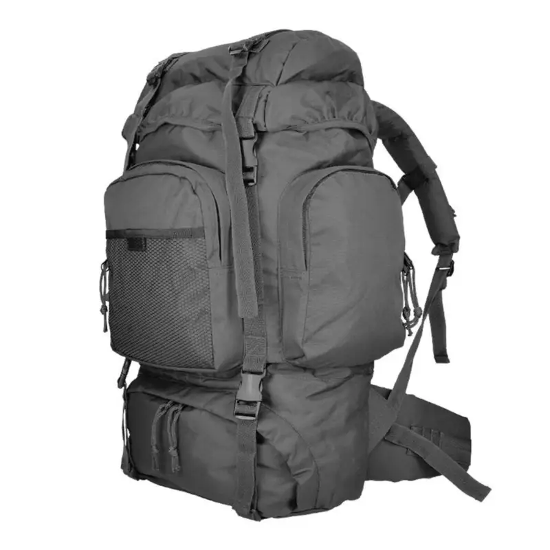 Wyprzedaż Mil-Tec Commando RucksAcka Trwała 55L Wodoodporna pokrywka trekking plecak czarny