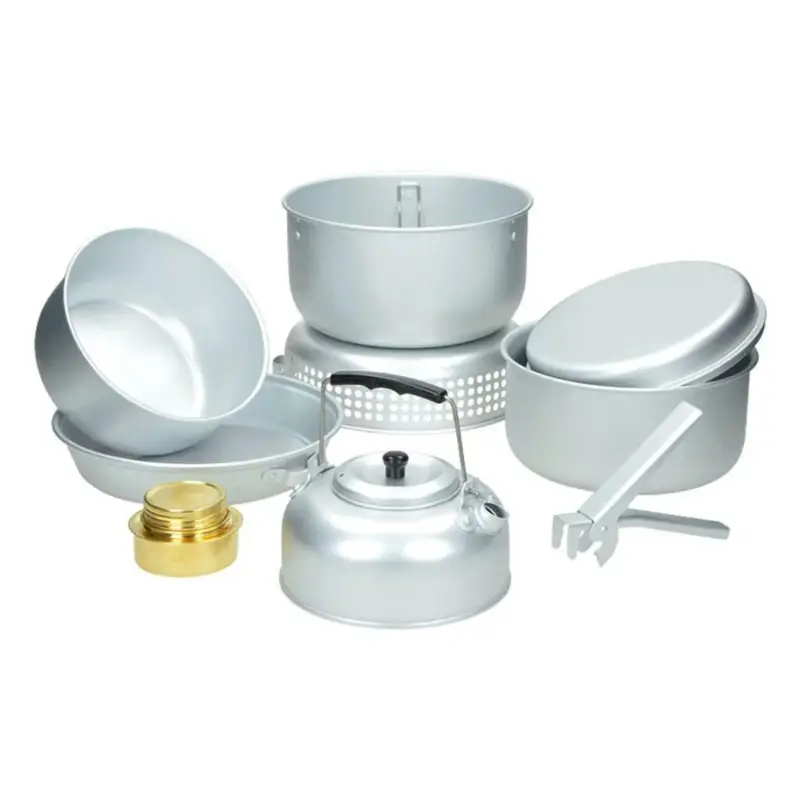 MIL-TEC Camping Set Zestaw naczynia naczynia naczynia kuchennego Alkohol Burner Aluminium Pot. Oferta