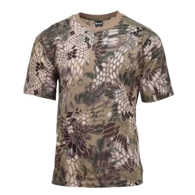 Tani Marka MFH amerykańska koszulka wojskowa krótkie rękawie Undershirt Snake FG Camo Base Layer