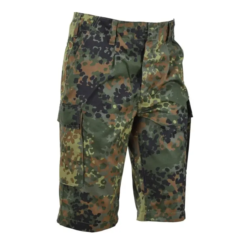 Ekspresowa dostawa Leo Kohler Knee Shorts Personel Wojskowy Bermuda Flecktarn Camuflage