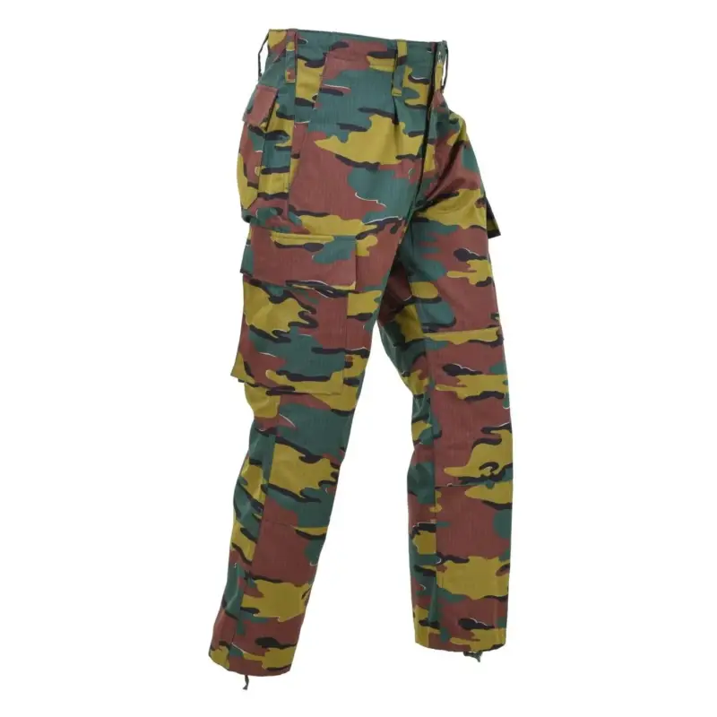 Oryginalne belgijskie spodnie bojowe armii bojowe Ripstop Jigsaw Camouflage Spodery Nowe Oferta