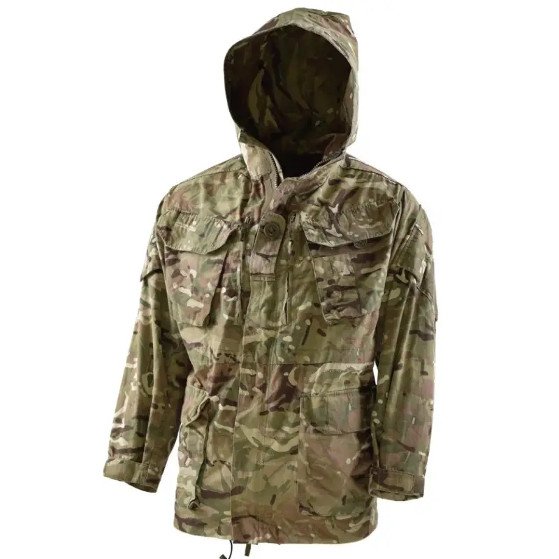 Ekspresowa dostawa Oryginalna brytyjska armia wojskowa mtp kurtka Parka Smock Windproof z kapturem