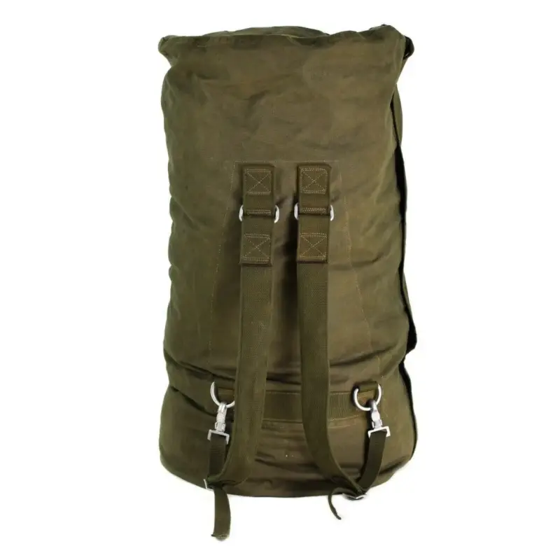 Oferta Oryginalna niemiecka worek morski worka morska w paskach na ramię duży plecak oliwkowy