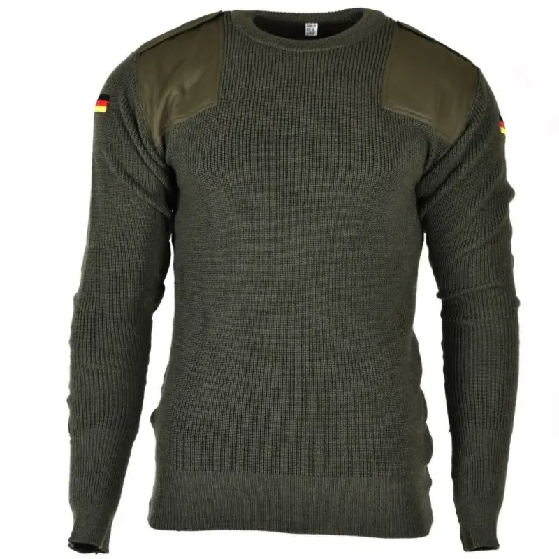 Oryginalny sweter komandosów niemieckich pullover green oliwkowy sweter wełniany nowy Kup teraz