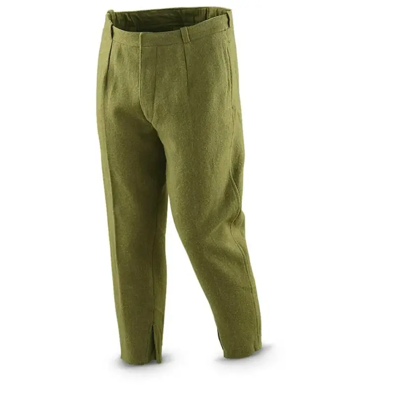 Oferta limitowana Prawdziwe rumuńskie spodnie wełniane wełniane spodnie bojowe Khaki od zielonej Rumunii