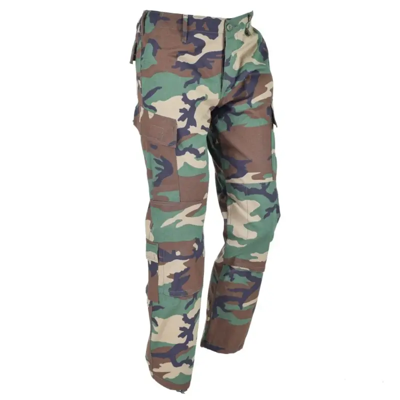 Oferta limitowana Marka MIL-TEC w stylu wojskowym USA Woodland Camo Ripstop Soldiers BDU Cargo Pants