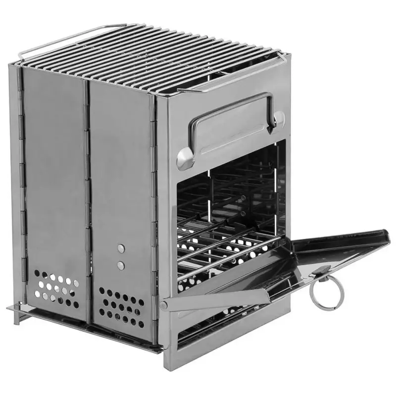 MFH Rocket Stove Stratnie nierdzewne BBQ grill Camping Grill Outdoor BBQ BBQ Ograniczona ilość