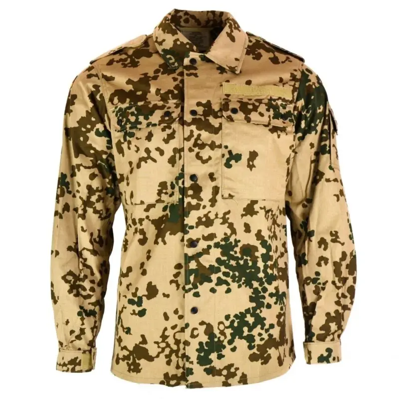 Oryginalna niemiecka koszula na pustyni Tropic Camo Field Jacket BW Problem armii Bestseller