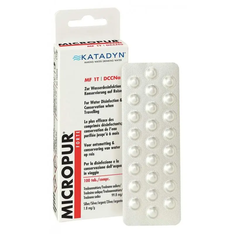 Katadyn Micropur Forte MF 1T/100 Water Tabletki Pakiet 4x25 NOWOŚĆ Super okazja