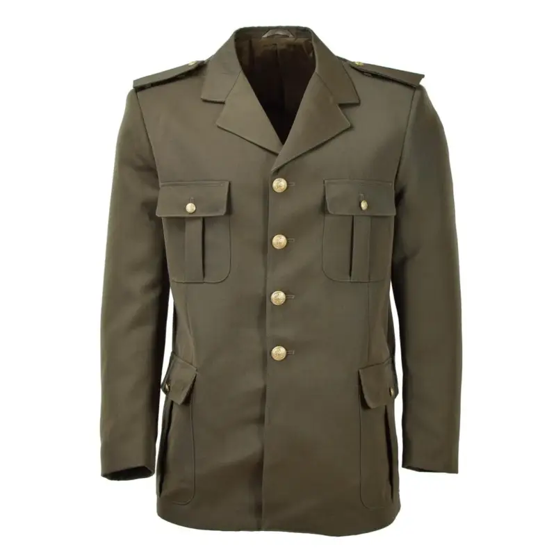 Tylko do końca tygodnia Oryginalna włoska wojskowa kurtka formalna Verde Parade Dress Vintage Brown