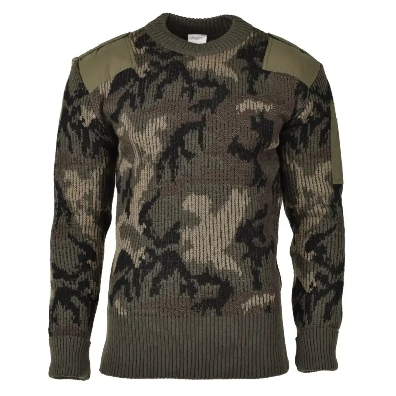 Oryginalny chilijski sweter pullover kamuflage bodyWarmer dzianin skoczek Nowy