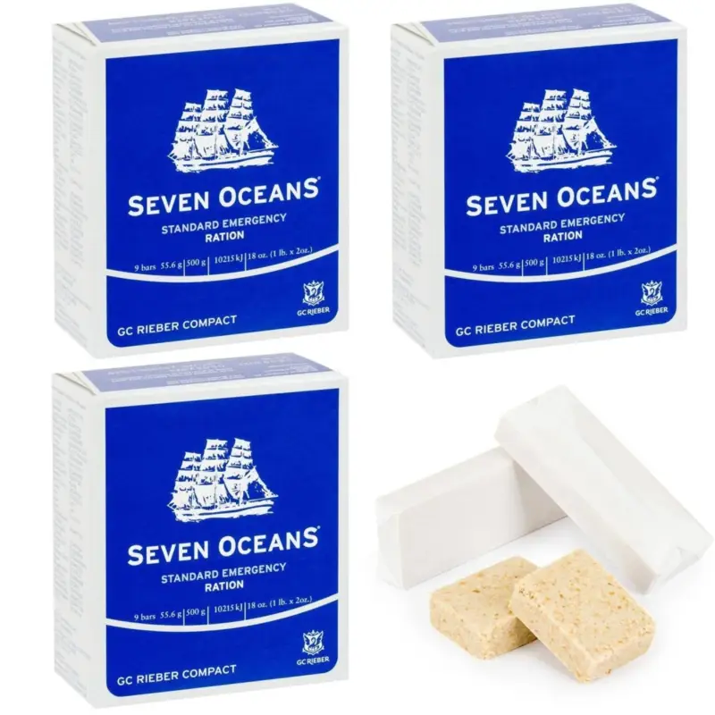 Siedem oceanów racja racji biszkoptowych racja awaryjna przeżycie piesza pieszo produktów spośród 3 pCS Ekspresowa dostawa