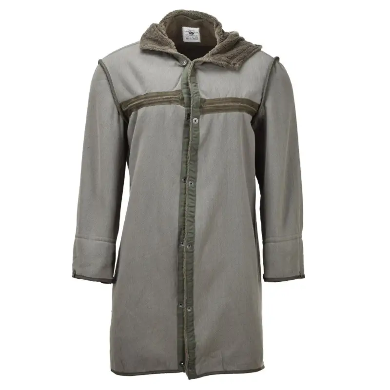 Oryginalne niemieckie wojsko długie Parma Faux Fur Line Thermal Hooded Army Olive Wyjątkowa oferta