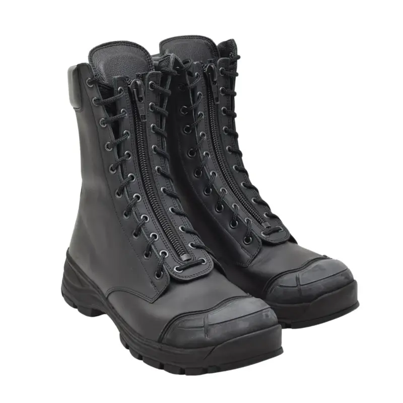Do wyczerpania zapasów Oryginalne holenderskie buty taktyczne czarne skórzane antybakteryjne nowe