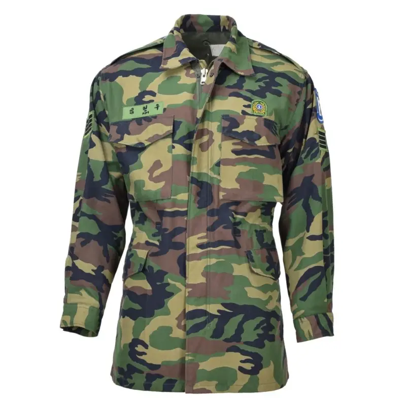 Oryginalny Korea Południowa Wojskowa Parka M90 Woodland Camo Regulowane Walka pola Kup teraz