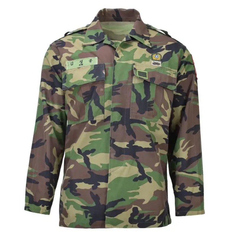 Ekspresowa dostawa Oryginalne południowokoreańskie koszule wojskowe M90 Woodland Camo Combat Field